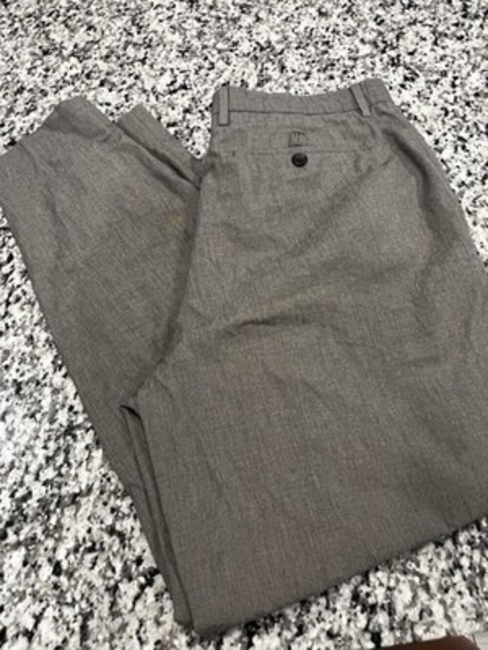 Banana Republic Slim Fit Pants Mens Stretch Wool Brown 35x32 Excellent